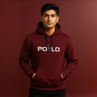 Polo Hoodie Mehroon